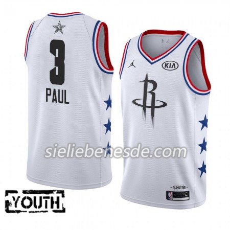 Kinder NBA Houston Rockets Trikot Chris Paul 3 2019 All-Star Jordan Brand Weiß Swingman